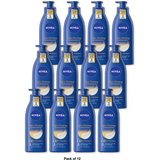 Nivea Nourishing Skin Firming Body Lotion with Pump Q10 and Vitamin C 16.9Oz (Pack of 12)