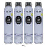 HASK Volumizing Aluminum-Free Dry Shampoo with Chia Seed Net WT 4.3oz (Pack of 4)