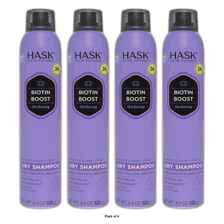 Hask Biotin Thickening Dry Shampoo - 4.3oz (Pack of 4)