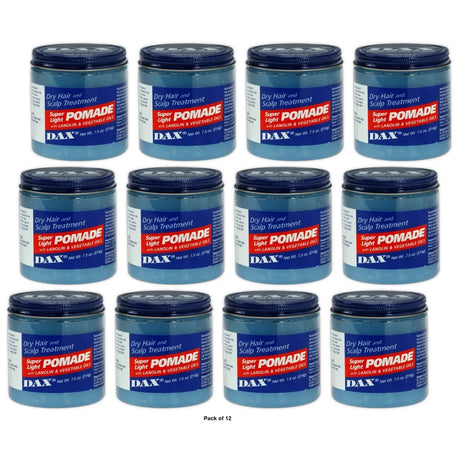 Dax Pomade Super Light Pomade 7.50 oz (Pack of 12)