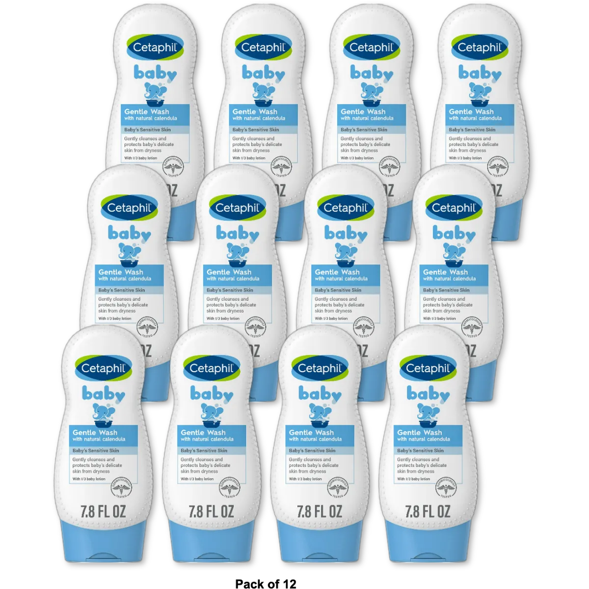 Cetaphil Baby Gentle Wash with Organic Calendula 7.8Oz (Pack of 12)
