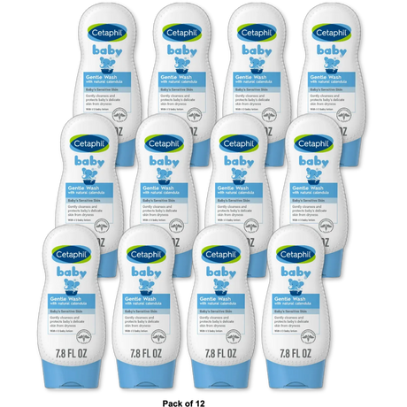 Cetaphil Baby Wash and Shampoo With Organic Calendula 7.8Oz (Pack of 12)