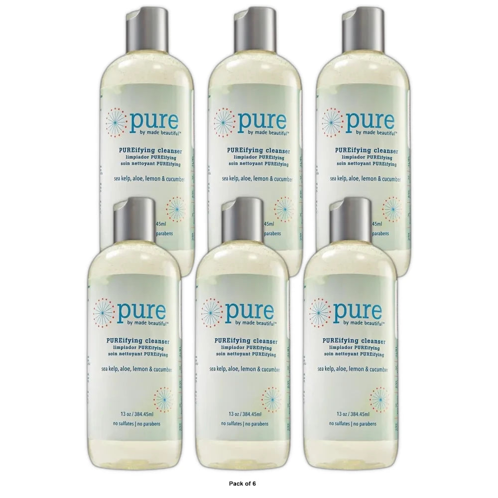 Pure by Made Beautiful Pureifying Face Cleanser 13 Oz (Pack of 6)