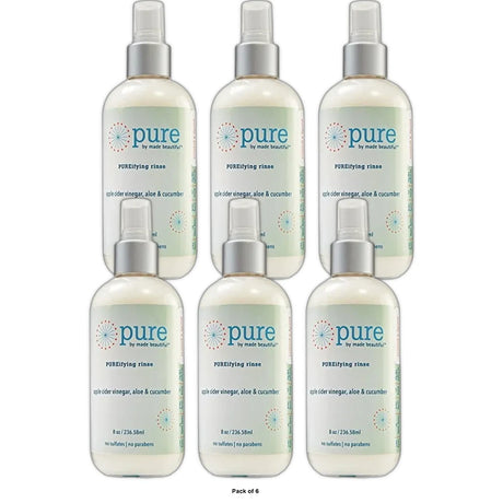 Pure by Made Beautiful Apple Cider Vinegar and Cucumber Pureifying Rinse 8 Oz (Pack of 6)