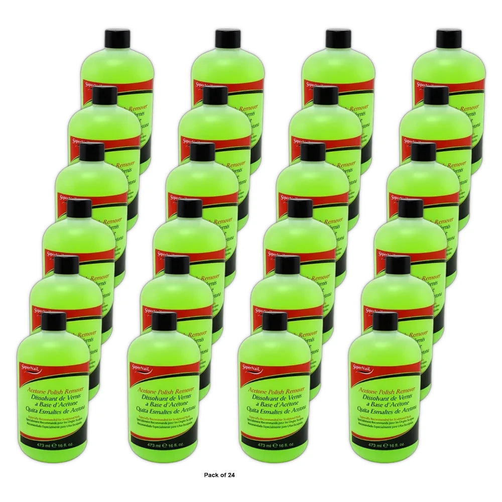 SUPERNAIL ACETONE REMOVER 16 Oz (Pack of 24)