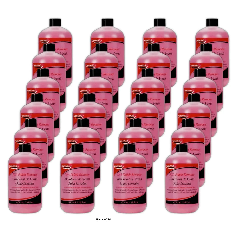 Super Nail Non-Abrasive Polish Remover 16 oz (Pack of 24)