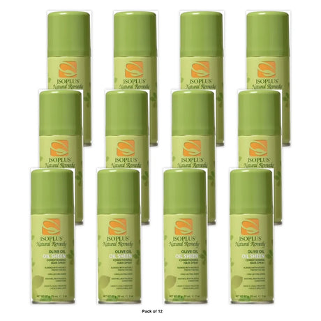 JM Products Isoplus Natural Remedy Oil Sheen Conditioning Hair Spray 2 oz (Pack of 12)