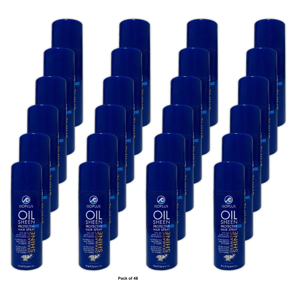 Isoplus Oil Sheen Hair Spray 2 oz. Shine Enhancing Unisex (Pack of 48)