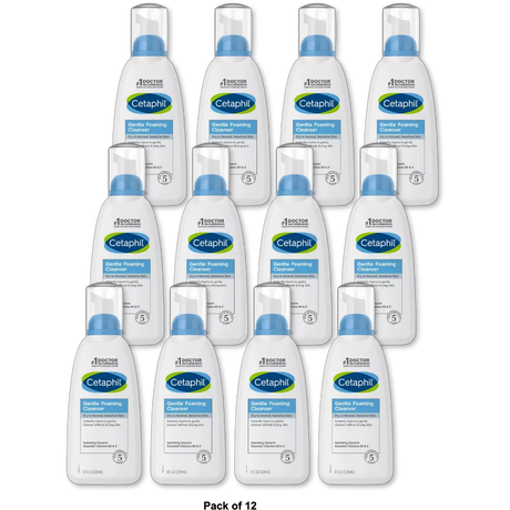 Cetaphil Gentle Foaming Facial Cleanser 8Oz (Pack of 12)