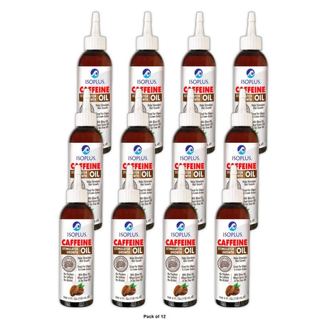 Isoplus Caffeine Stimulator Growth Oil 4 oz. All Hair Type (Pack of 12)
