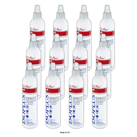 Isoplus Designing & Holding Fast Drying Hair Spritz 10 oz. Female (Pack of 12)