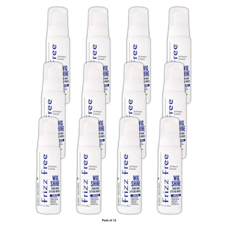 BONFI NATURAL - Frizz Free Wig Shine Mousse 8. Oz (Pack of 12)