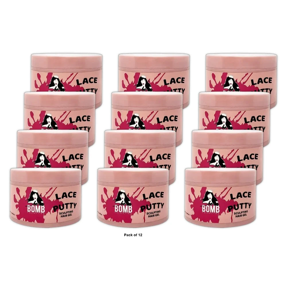 SHE IS BOMB Lace Putty Sculpting Hair Gel (10.1oz) Pack of 2