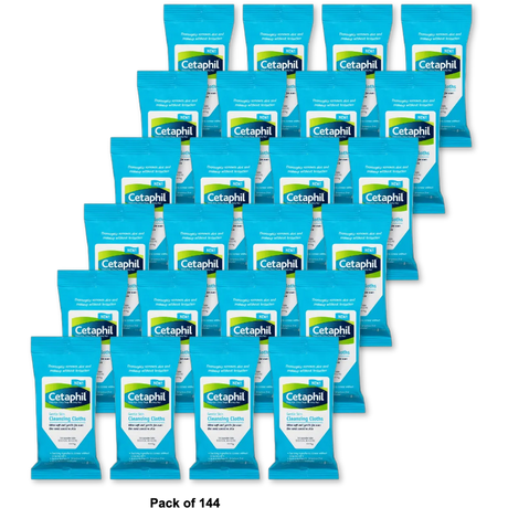 Cetaphil Gentle Skin Cleansing Cloths Sensitive Skin Fragrance Free 9.59oz (Pack of 144)