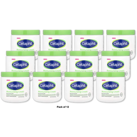 Cetaphil Hydrating Moisturizing Cream for Dry to Very Dry Sensitive Skin 16Oz (Pack of 12)