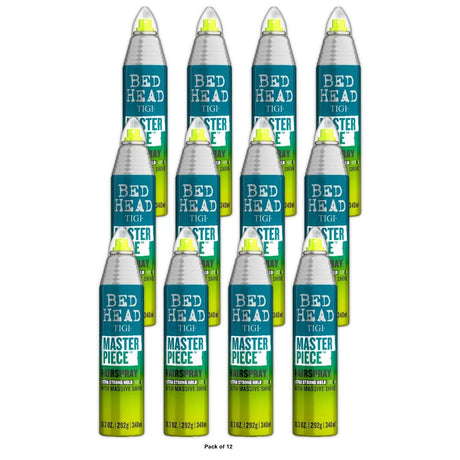 TIGI Bed Head Master Piece Hairspray with Extra Strong Hold Unisex Hair Spray 10.3 Oz (Pack of 12)
