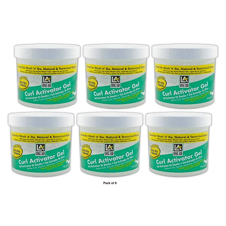 Long Aid® Curl Activator Extra Hold Moisturizing Unisex Hair Styling Gel 32 OZ (Pack of 6)