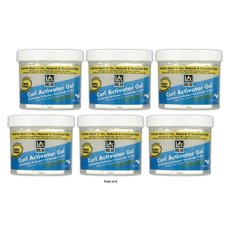 Long Aid Curl Activator Hair Styling Gel Regular 32oz. Moisturizing Unisex (Pack of 6)
