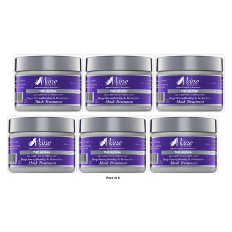 The Mane Choice Deep Strengthening & Restorative Mask Treatment Green Tea & Carr 12 Oz (Pack of 6)