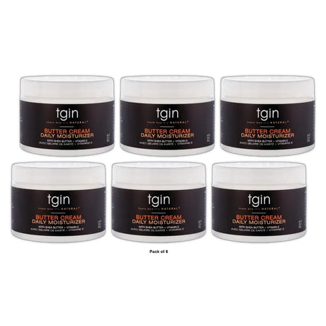 TGIN Butter Cream Daily Moisturizer with Shea Butter + Vitamin E - 12 fl oz (Pack of 6)