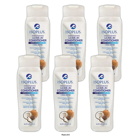ISOPLUS - Strengthening Leave-In Conditioner With Coconut Oil 13.5. Oz (Pack of 6)