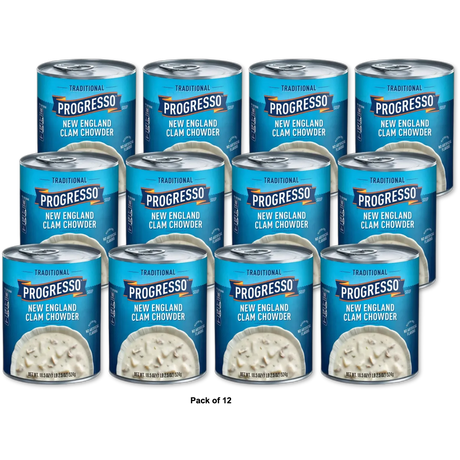 Progresso Gluten Free Traditional New England Clam Chowder 18.5Oz (Pack of 12)