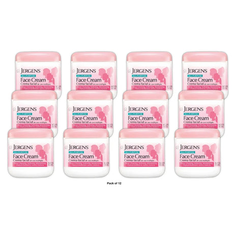 Jergens All Purpose Face Cream Deep Cleansing Moisturizer Lotion for Dry Skin 15 Oz (Pack of 6)