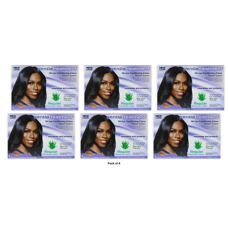 Gentle Treatment No-Lye Conditioning Creme Relaxer System Regular 1 ea (Pack of 6)