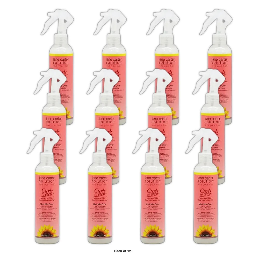 JANE CARTER SOLUTION Curls to Go Conditioning Mist (8oz) - Hydrating (Pack of 12)
