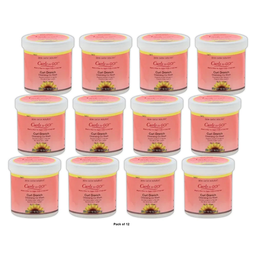 Jane Carter Solution Curl Drench Cleansing Co-Wash 16 Oz. (Pack of 12)