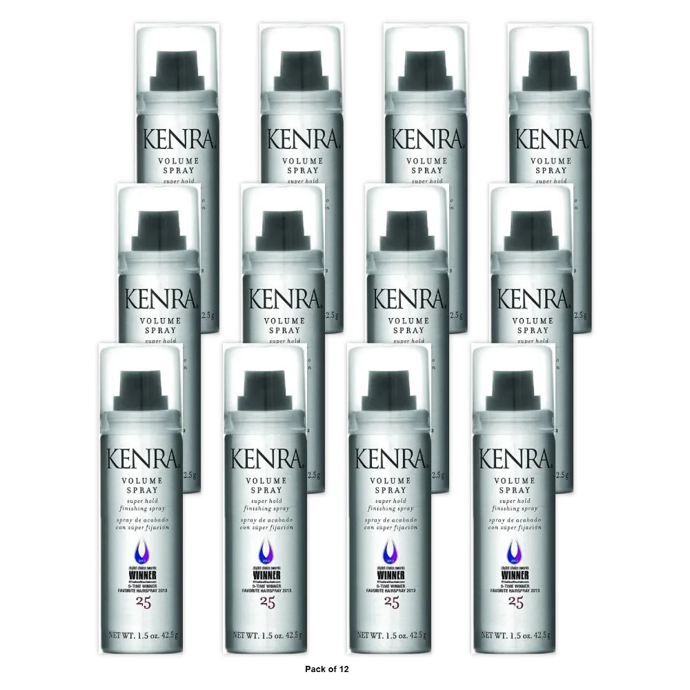 Kenra Volume Spray #25, 55% VOC, Ounce, 2 Count 1.5 Oz (Pack of 24)