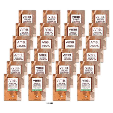 AMBI Complexion Cleansing Bar Soap Green Tea and Aloe 3.5 oz (Pack of 24)