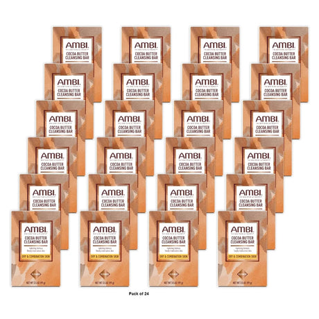 AMBI Cocoa Butter Cleansing Bar Soap - 3.5oz (Pack of 24)