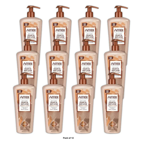 AMBI - Body Care Soft Even Creamy Oil Lotion 12 Oz (Pack of 12)