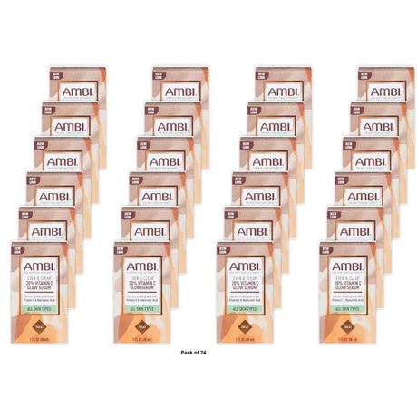 AMBI Even & Clear 20% Vitamin C Infused Face Glow Serum - 1 fl oz (Pack of 24)