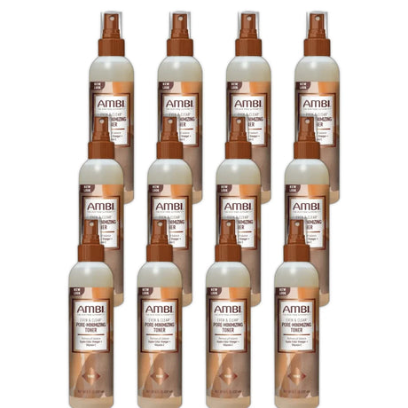 AMBI Even & Clear Intense Clarifying Toner Spray Bottle For All Skin Types & A 8. Oz (Pack of 12)