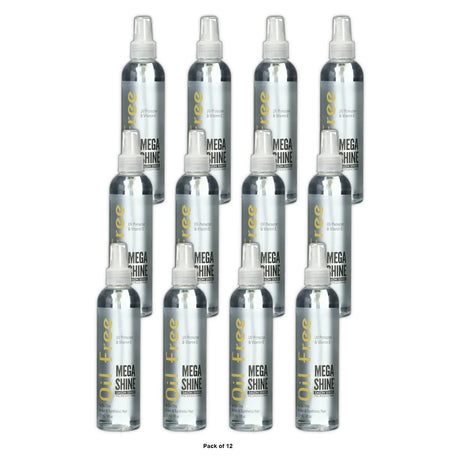 Bonfi Natural - Oil Free Mega Shine 8 Oz (Pack of 12)