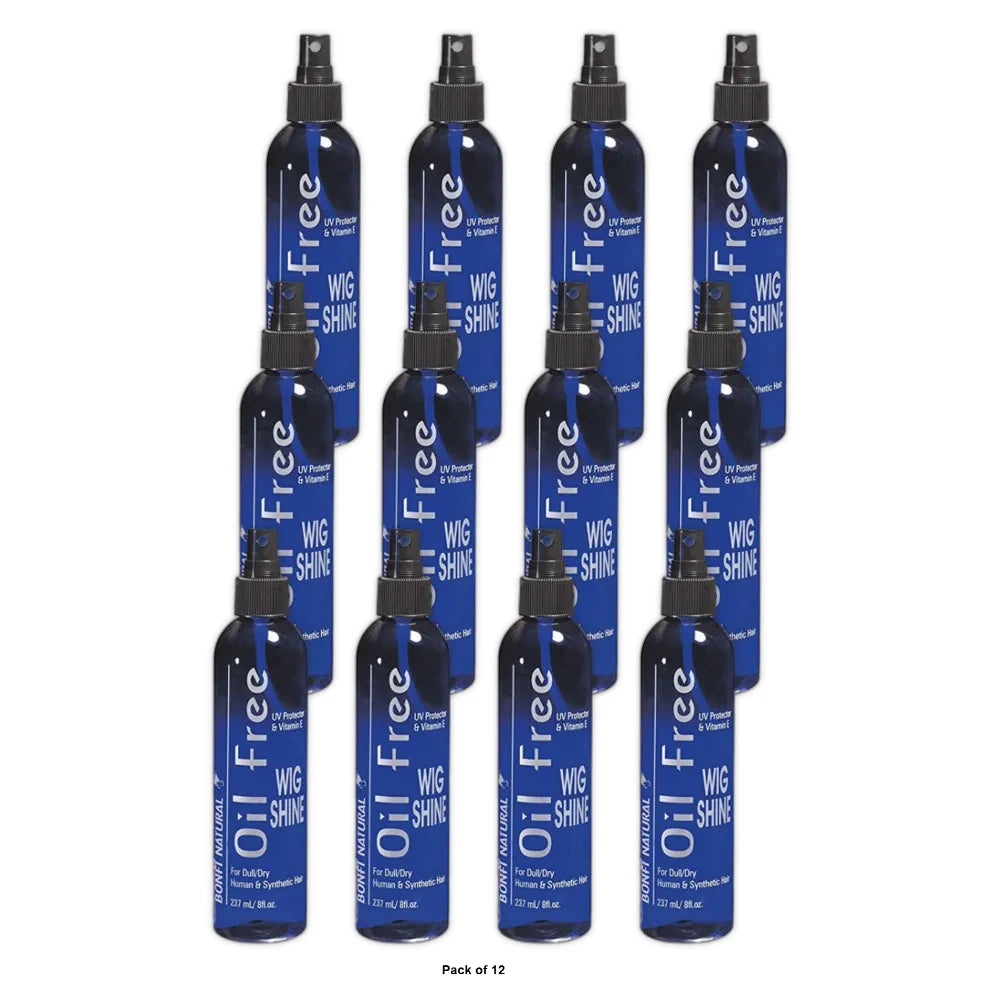 Bonfi Natural Oil-Free Wig Shine Spray 8 oz (Pack of 12)