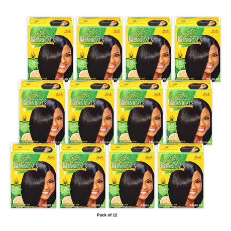 Soft & Beautiful Regular No-Lye Conditioning Relaxer Kit - for Dry Damaged Hair (Pack of 12)