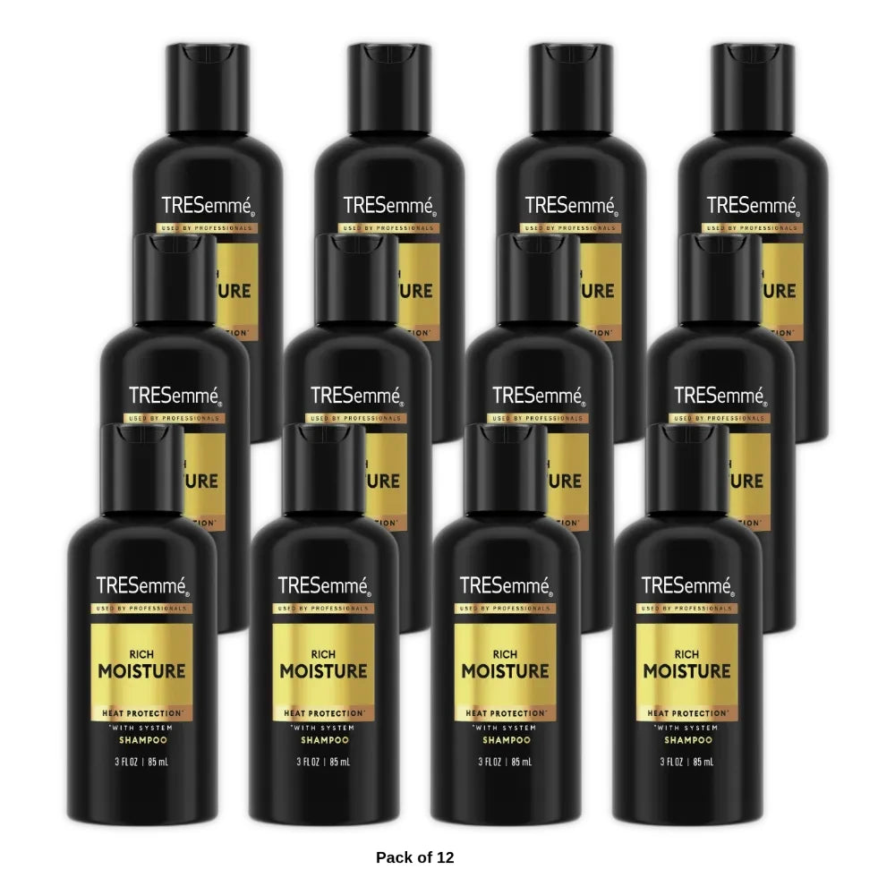 Tresemme Rich Moisture Hydrating Shampoo with Pro Style Technology 3 oz (Pack of 12)