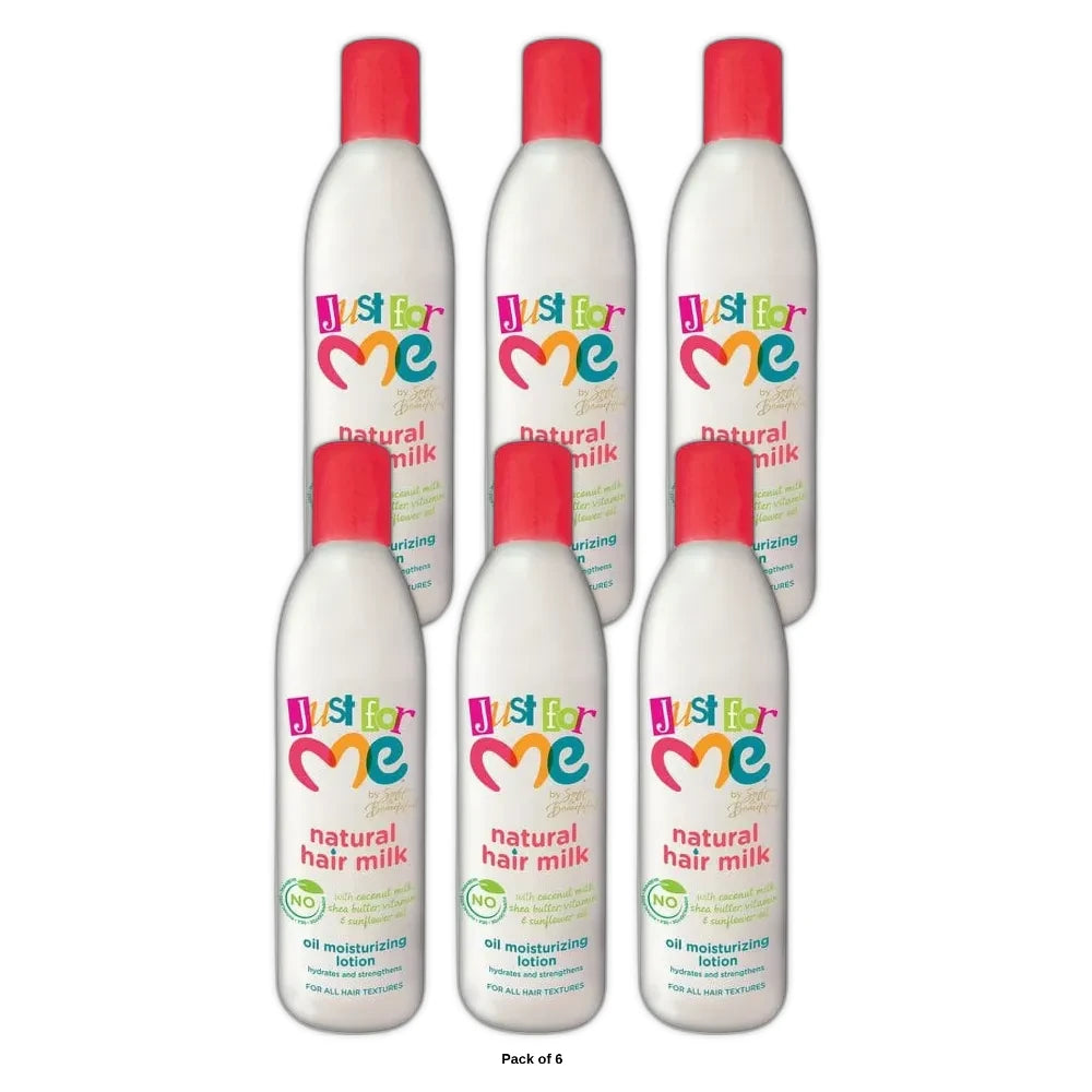 Just For Me Oil Moisturizing Hair Milk 10 fl oz. All Hair Types (Pack of 6)
