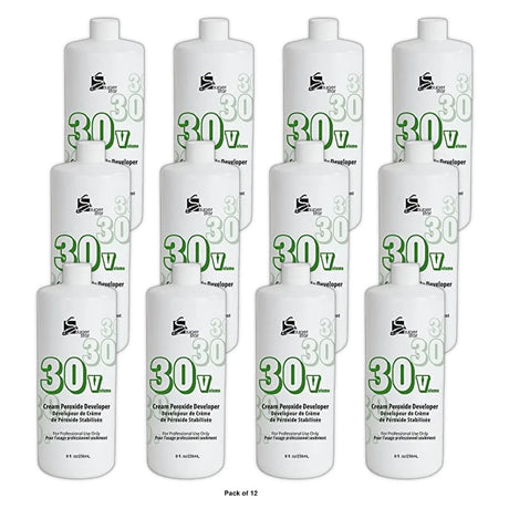 Superstar Stabilized Cream Peroxide Developer 30V HC-50305 8 oz (Pack of 12)