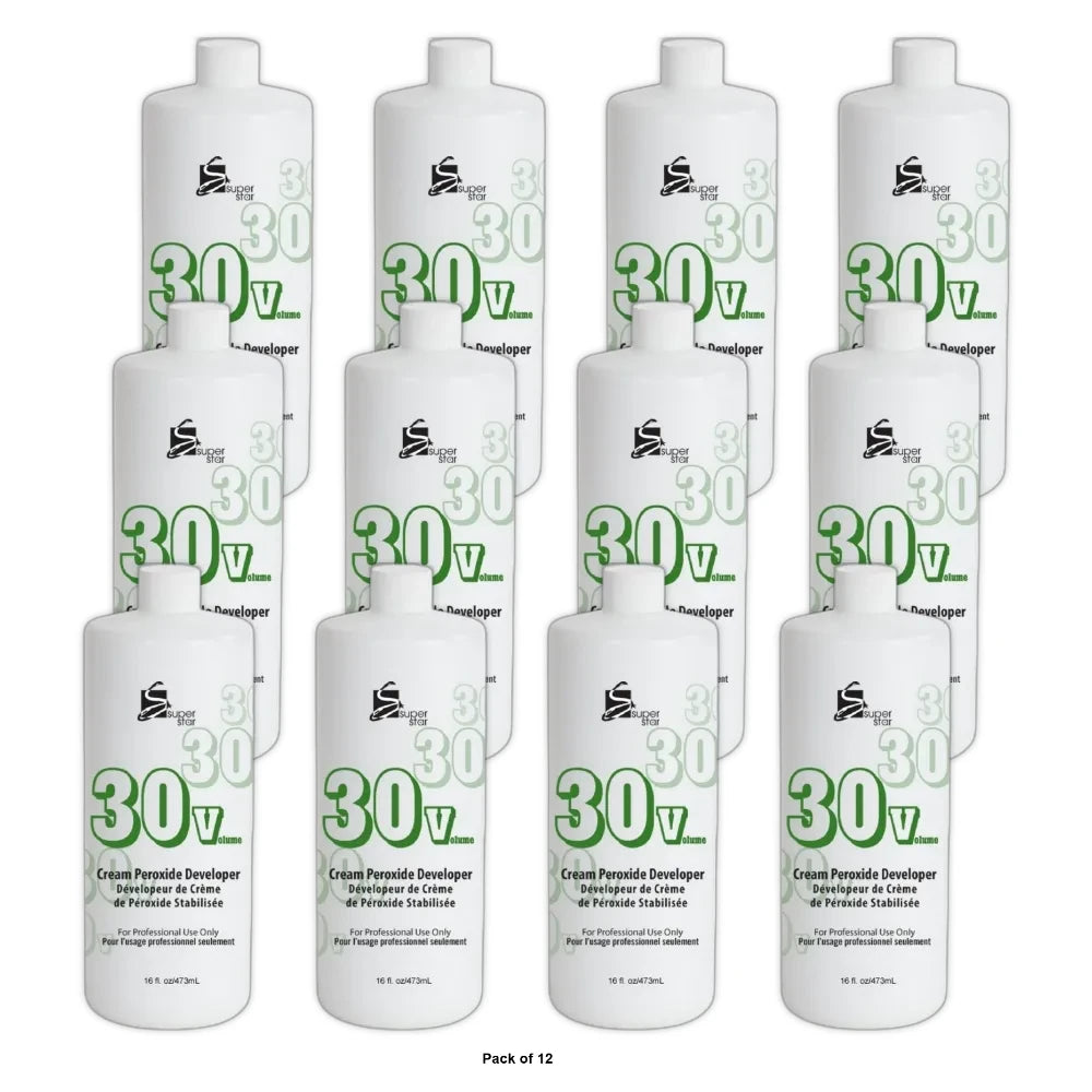 Superstar Stabilized Cream Peroxide Developer 30v Hc-50302 16 oz - (Pack of 1)