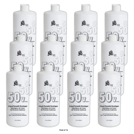 Super Star - Cream Peroxide Developer 50V  32 Oz(Pack of 12)