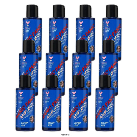 MANIC PANIC Bad Boy Blue Hair Color - Amplified - Semi-Permanent Hair Dye - Dark 4 Oz (Pack of 6)