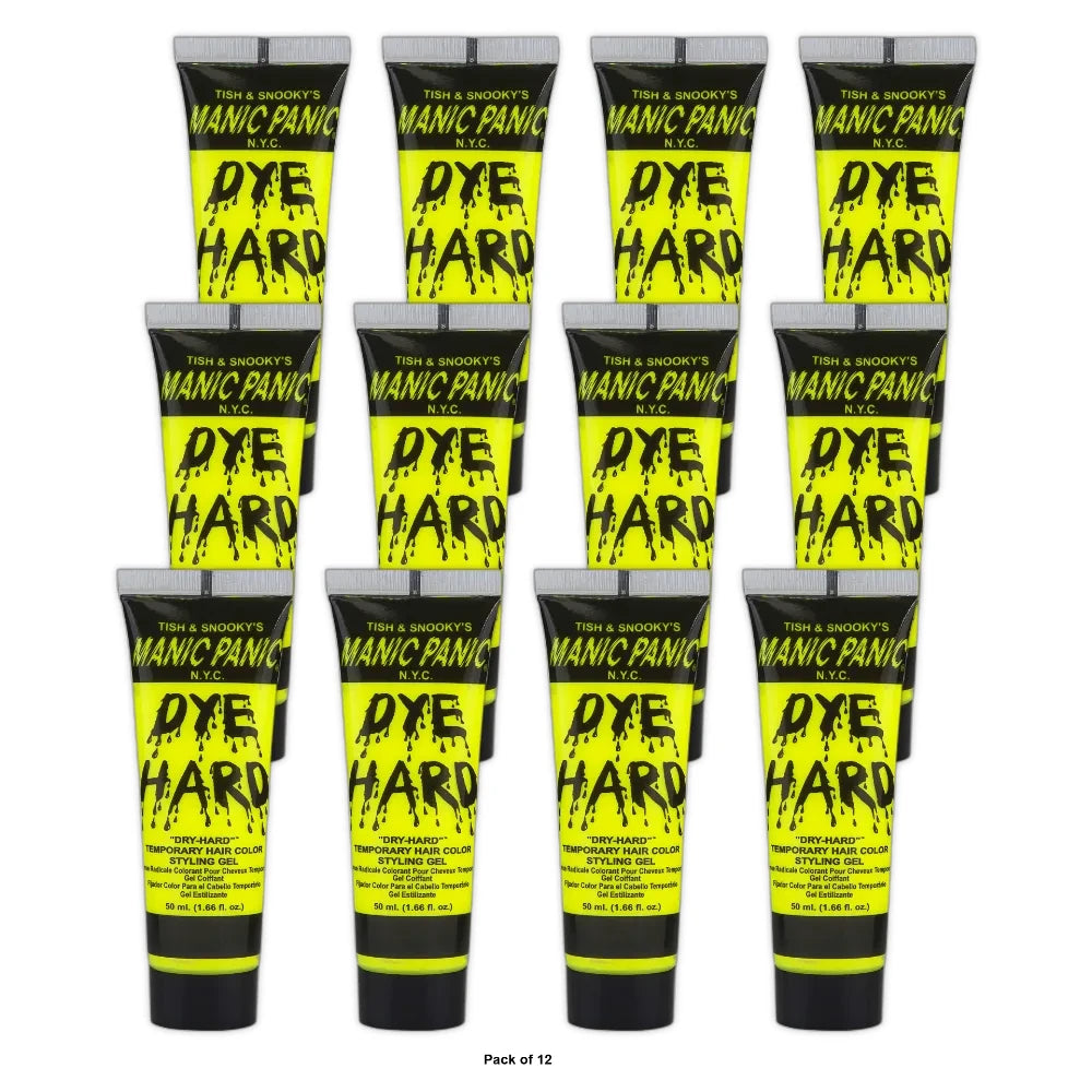 Manic Panic Electric Banana Dye Hard Gel Neon Yellow 1.66 oz (Pack of 12)