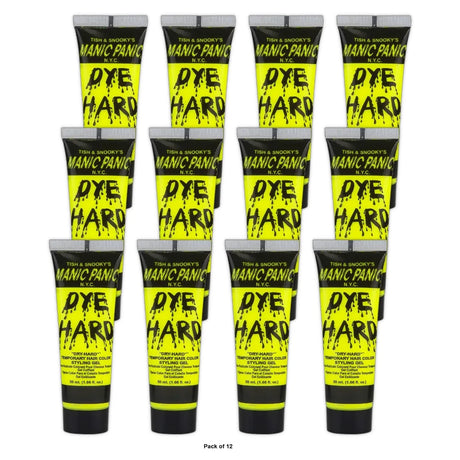 Manic Panic Electric Banana Dye Hard Gel Neon Yellow 1.66 oz (Pack of 12)