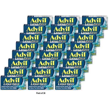 Advil Advanced Medicine For Pain 200Mg Liqui-Gels 1.52oz (Pack of 36)