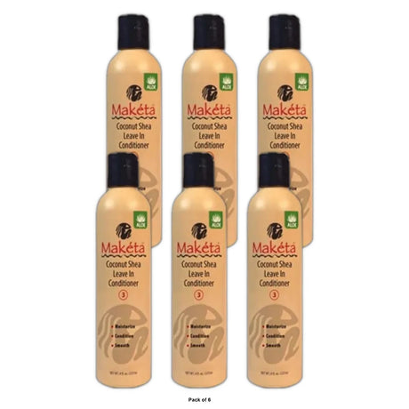 Maketa Coconut Shea (Leave in Conditioner) 8 Oz (Pack of 6)