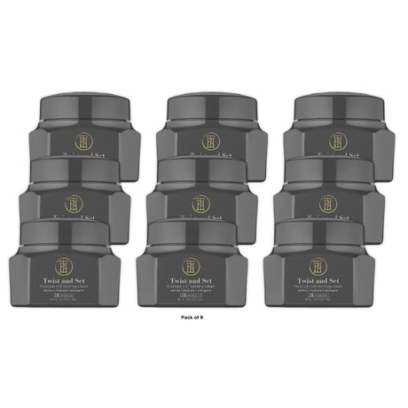 TPH BY TARAJI Twist & Set Twisting Curl Defining Curl Cream for Coily & Curly Ha 8 Oz (Pack of 9)